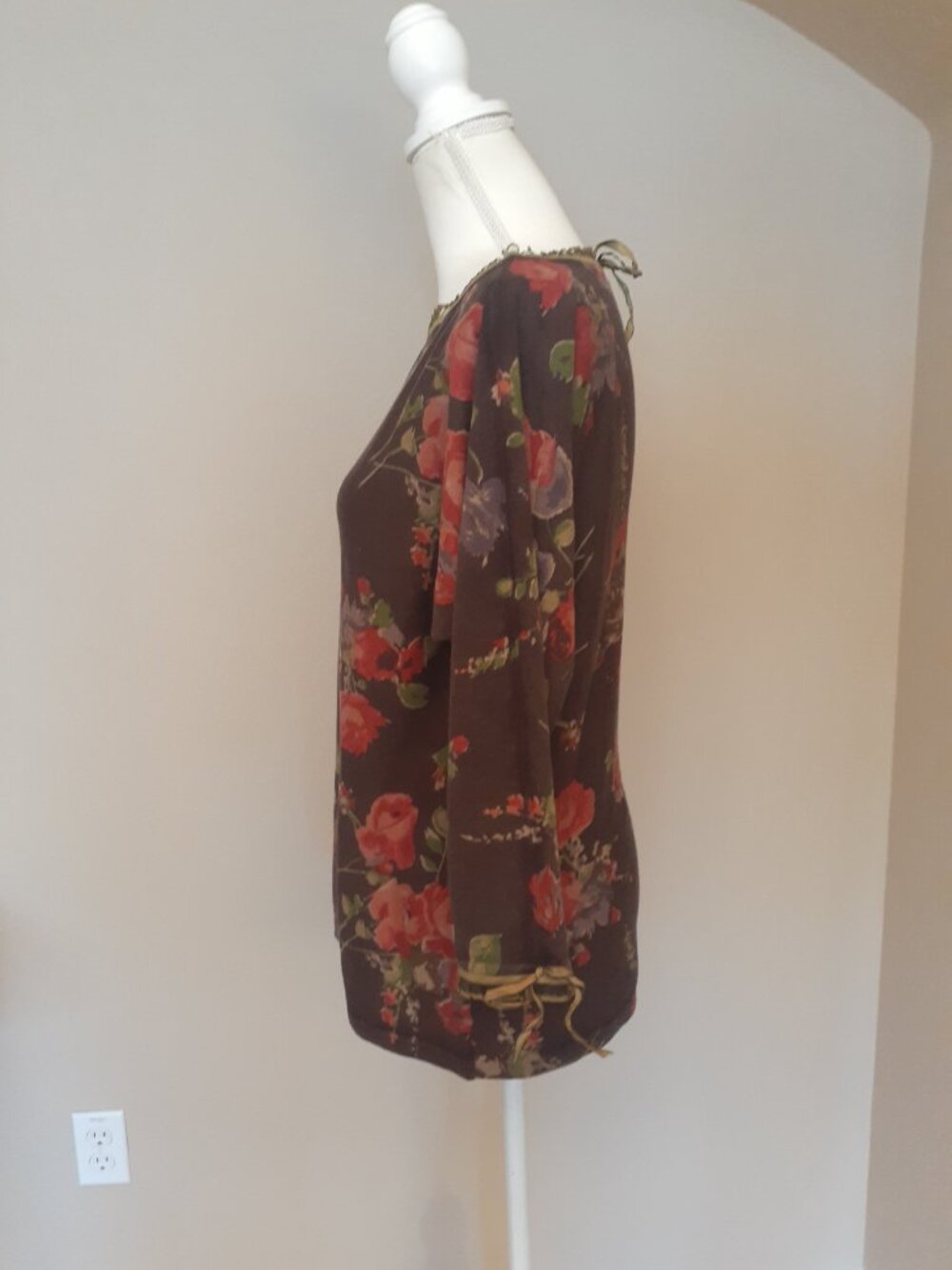 Lauren Ralph Lauren Floral/Ribbon Sweater - Picture 3 of 11